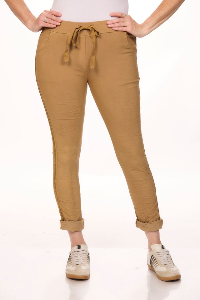Pull on Side Ribbon Jeggings