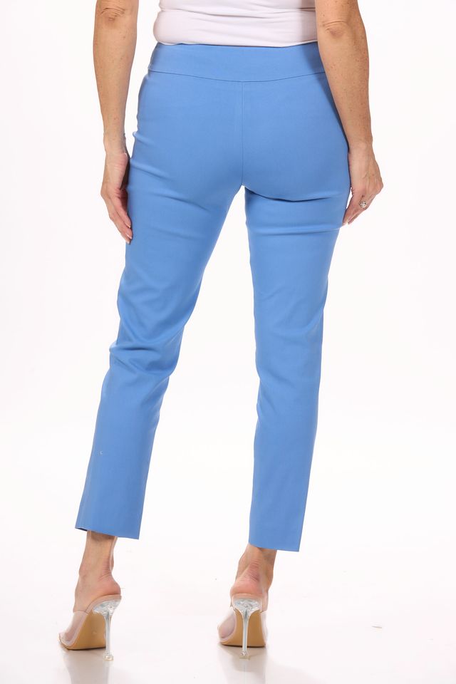 Back image of Krazy Larry pull on pant in blue.