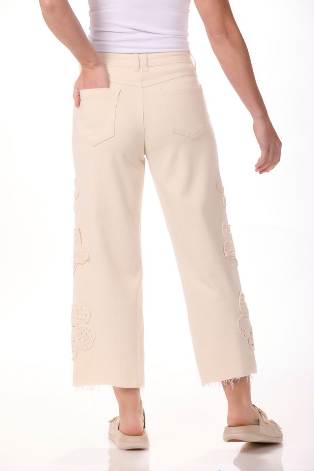 Audrey Crochet 26" Crop Pant