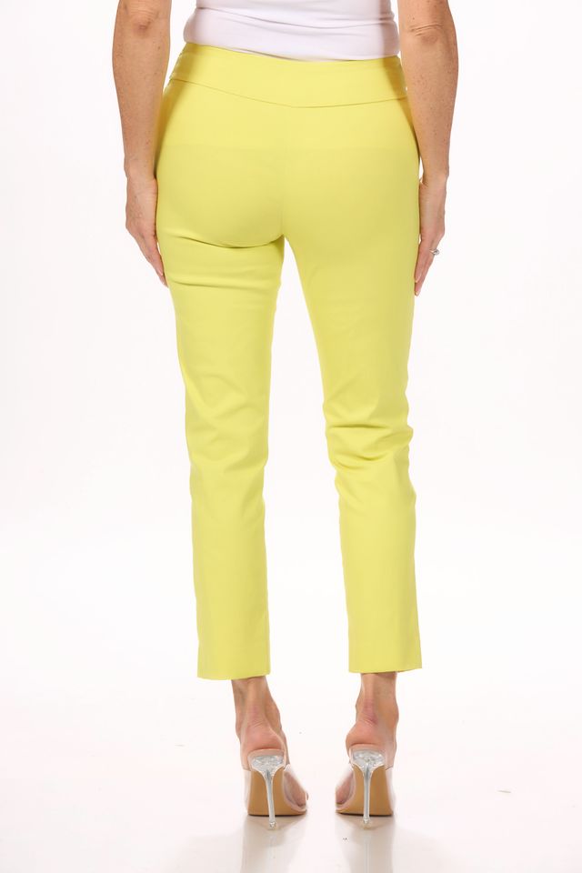 Back image of lime green krazy larry pull on pants.