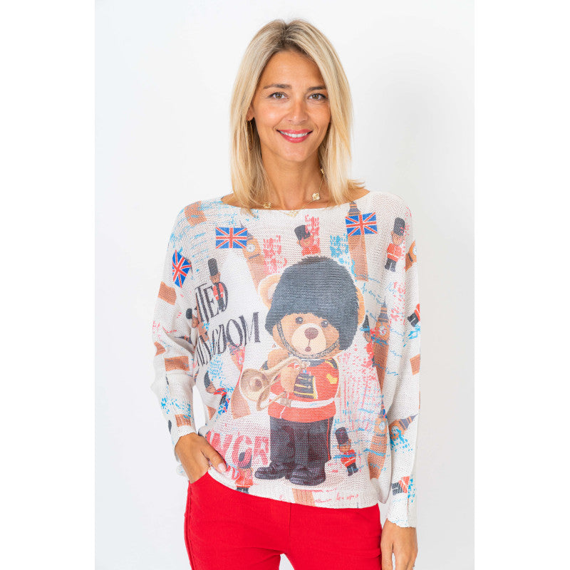 Front image of Look Mode Big Ben Sweater.