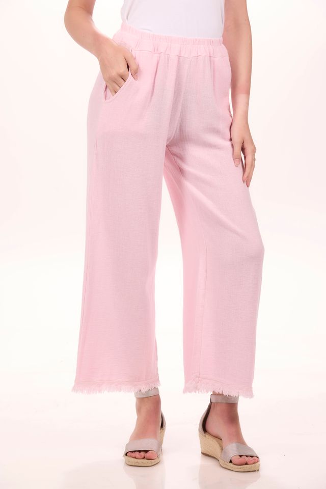 Pull On Raw Edge Pant