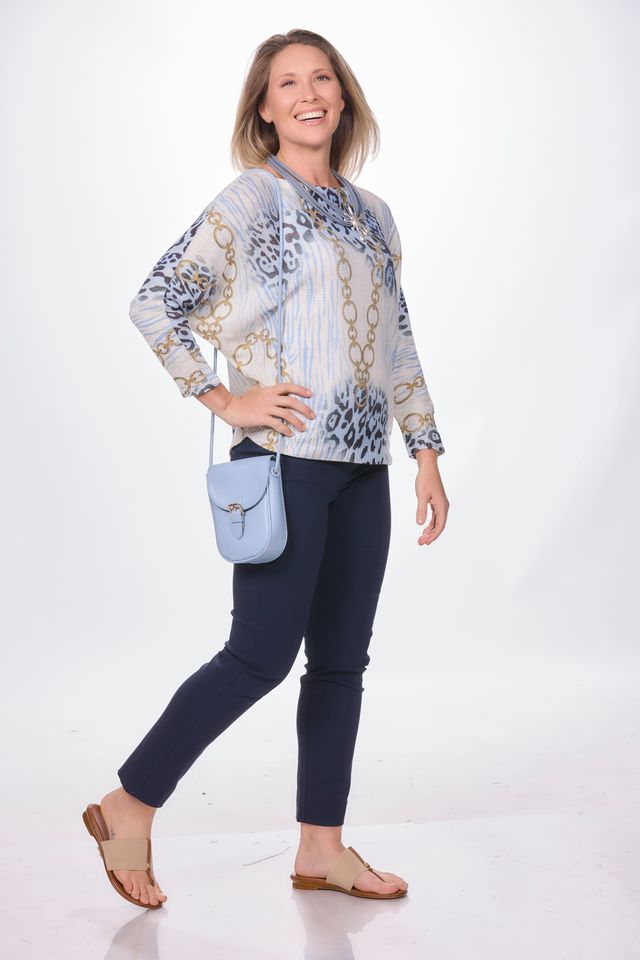 Chain Batwing Sweater