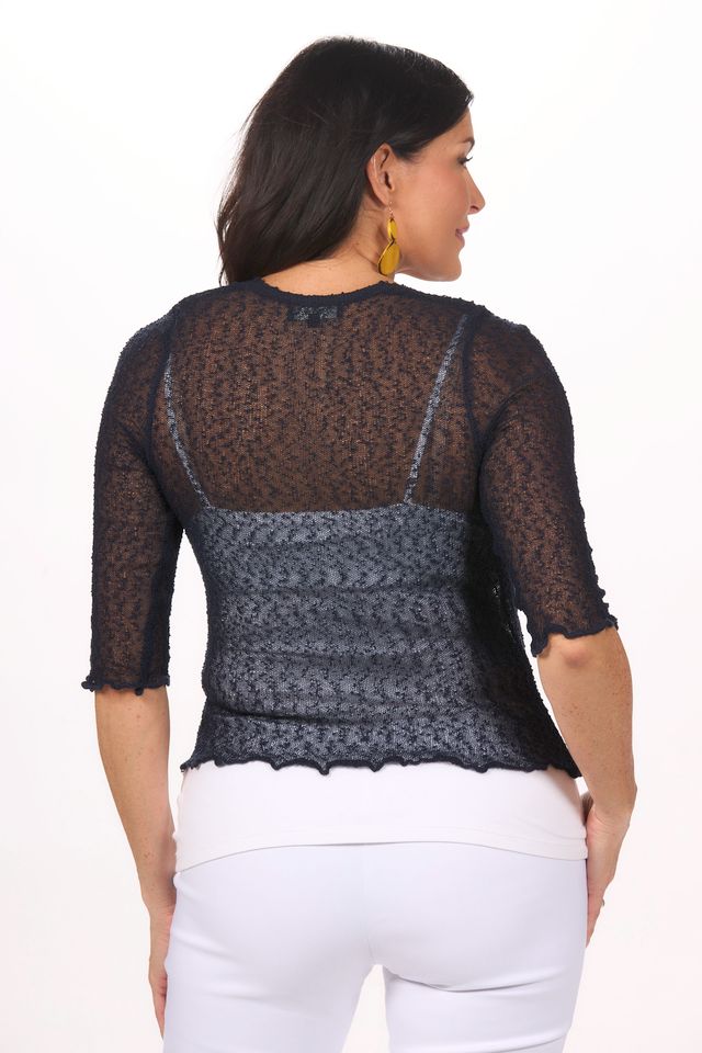 Front image of Papa Shrug in navy.