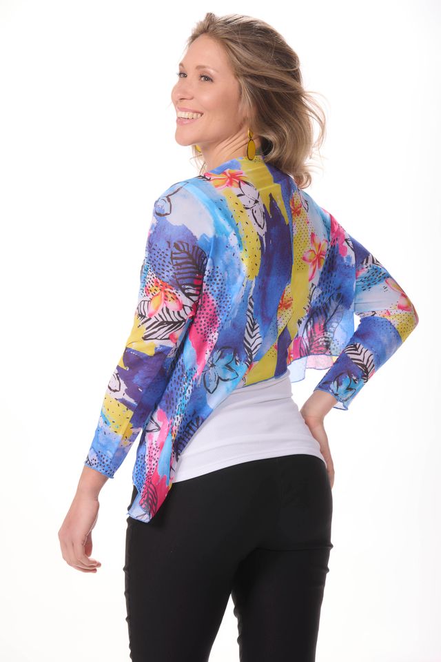 3/4 Sleeve Mesh Topper