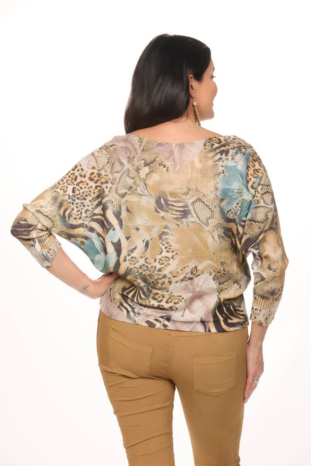 Animal Batwing Sweater