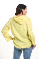 Back image of Picadilly golden haze rhinestone detail jacket. 