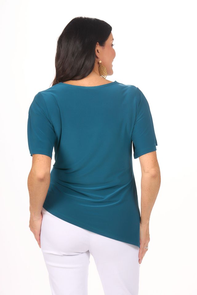 Short Sleeve Side Gather Top