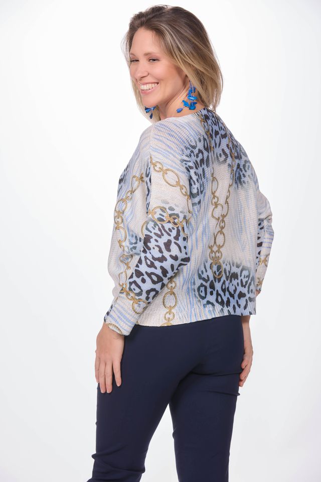 Chain Batwing Sweater