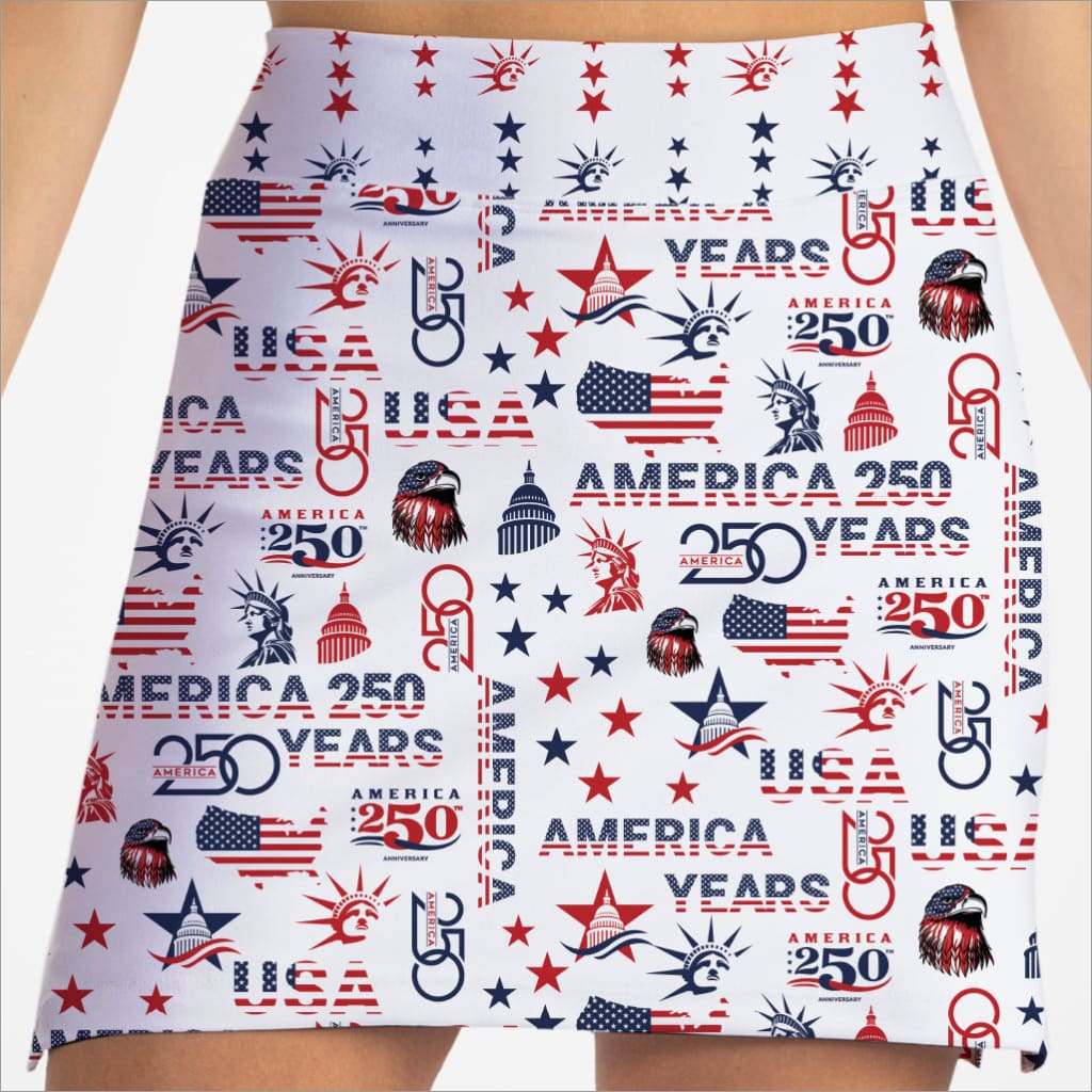 USA 250 WHITE SKORT - Skort Obsession