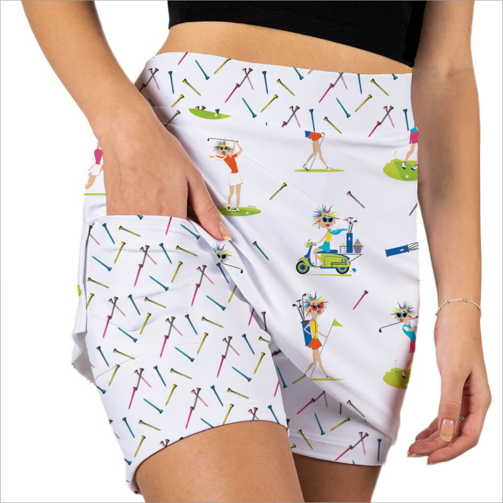 Wacky Wanda Golf Skort | patterned golf skorts