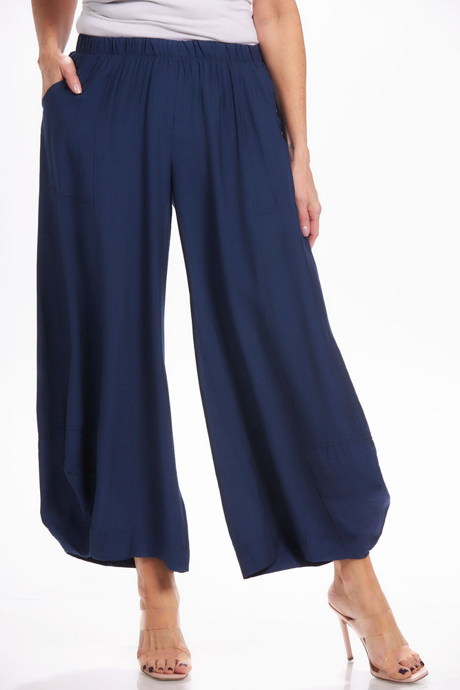 Navy Blue Palazzo Pants SHIV/ Wide Leg Trousers/ High Waisted Pants/ Pants  With Pockets - Etsy Denmark