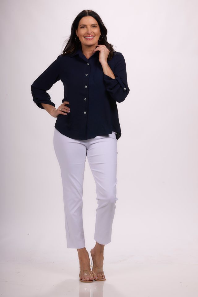 Long Sleeve Button Up Airflow Top