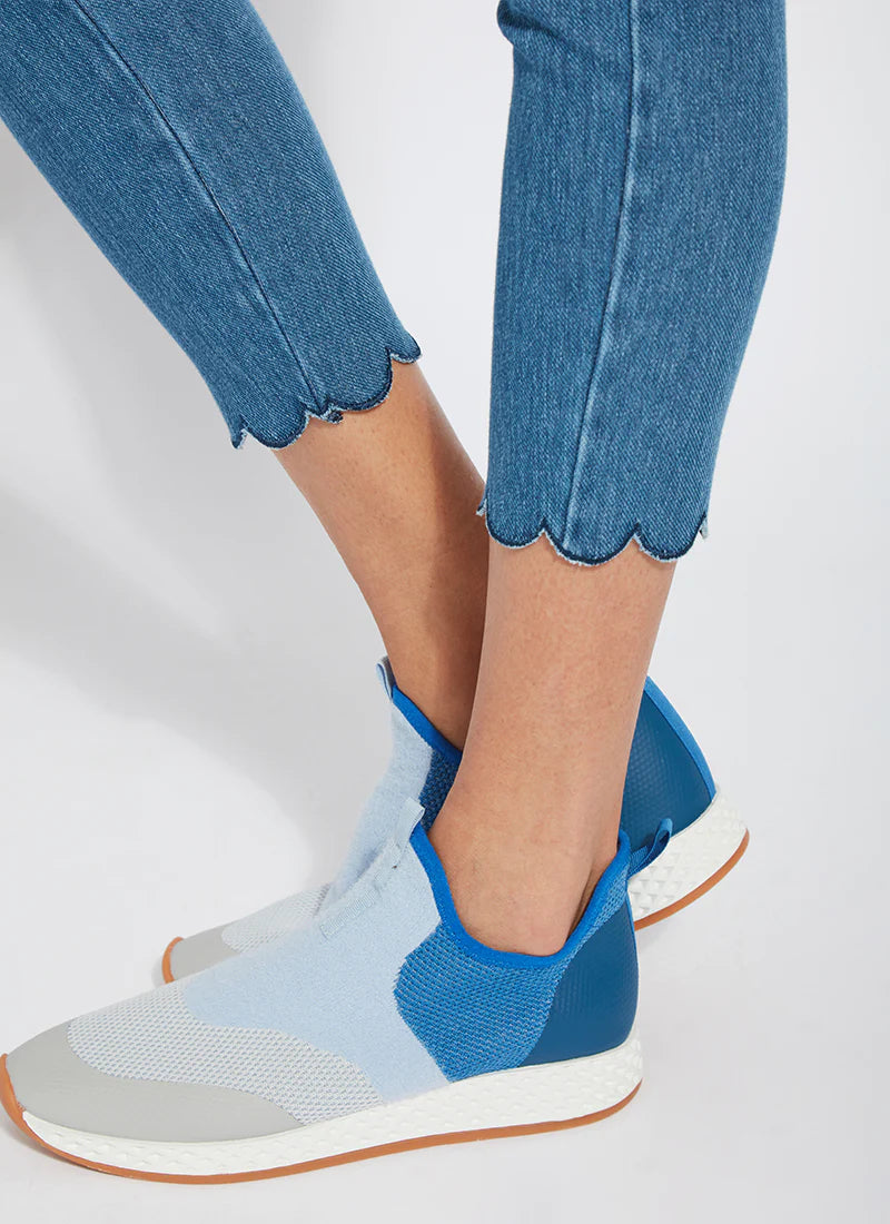 LYSSÉ Scallop Edge Ankle Denim Legging