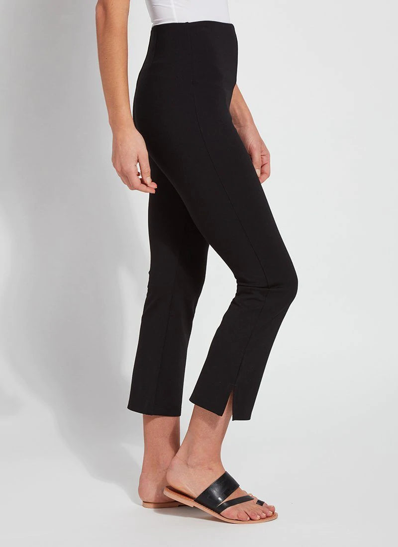 Lyssé Cropped Kick Flare in Black