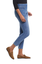 Tribal Audrey Pull On Ankle Jegging Midrise in Blue