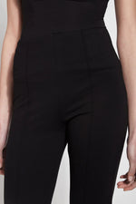 Front View Close Up Image of Lysse Black fit and flare, 4 way stretch., Elysse Wide Leg Pant