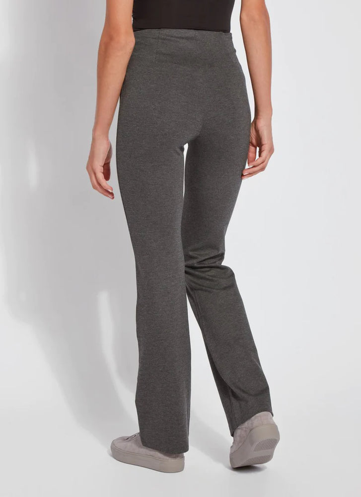 Back View Image of Lysse Charcoal fit and flare, 4 way stretch., Elysse Wide Leg Pant