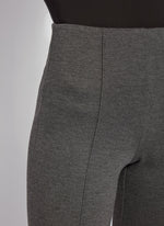 Front View Close Up Image of Lysse Charcoal fit and flare, 4 way stretch., Elysse Wide Leg Pant
