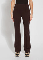 Image of Lysse Double Espresso fit and flare, 4 way stretch. Elysse Wide Leg Pant 
