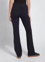 Back View Image of Lysse Midnight fit and flare, 4 way stretch. Elysse Wide Leg Pant