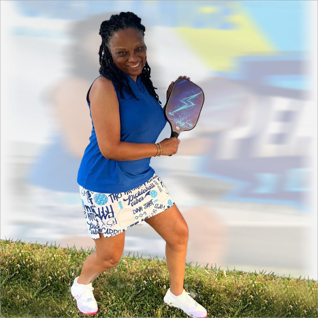 PICKLEBALL SLAM BLUE SKORT - Fashion Skort