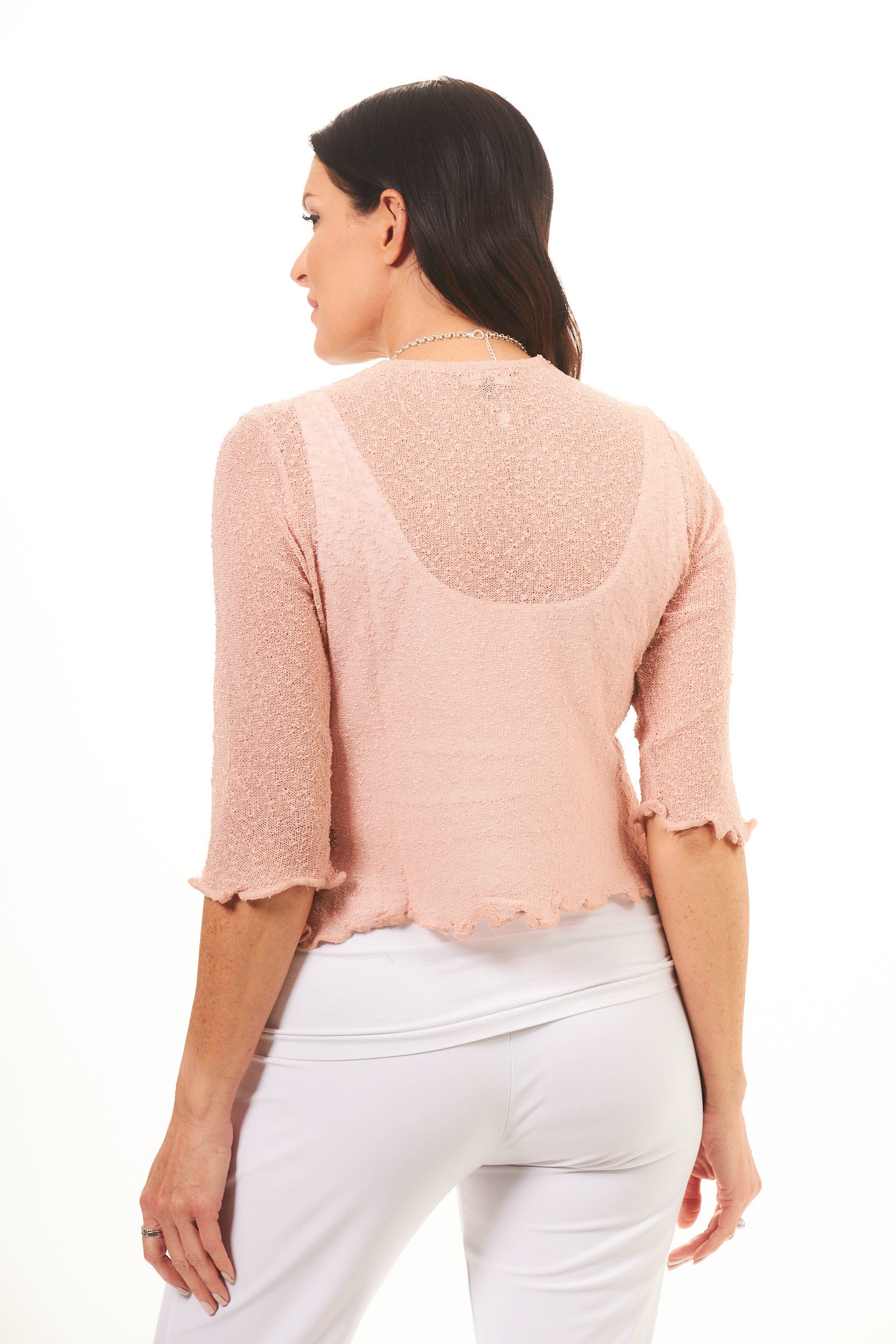 3/4 Sleeve Knit Shrug
