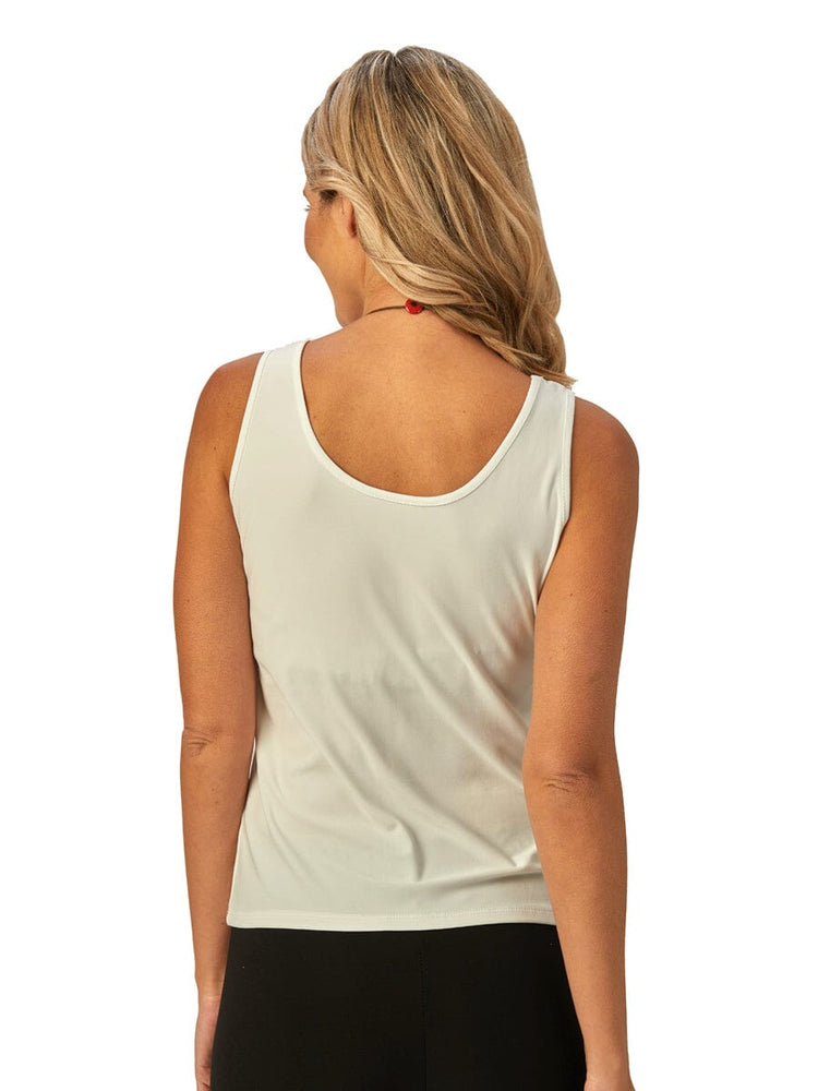 Two Way Tank Top Easy to pack and travel with in white