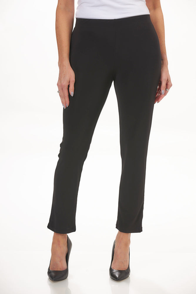 image of destination collection straight leg pant black front view
