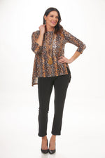 image of destination collection straight leg pant black full length view