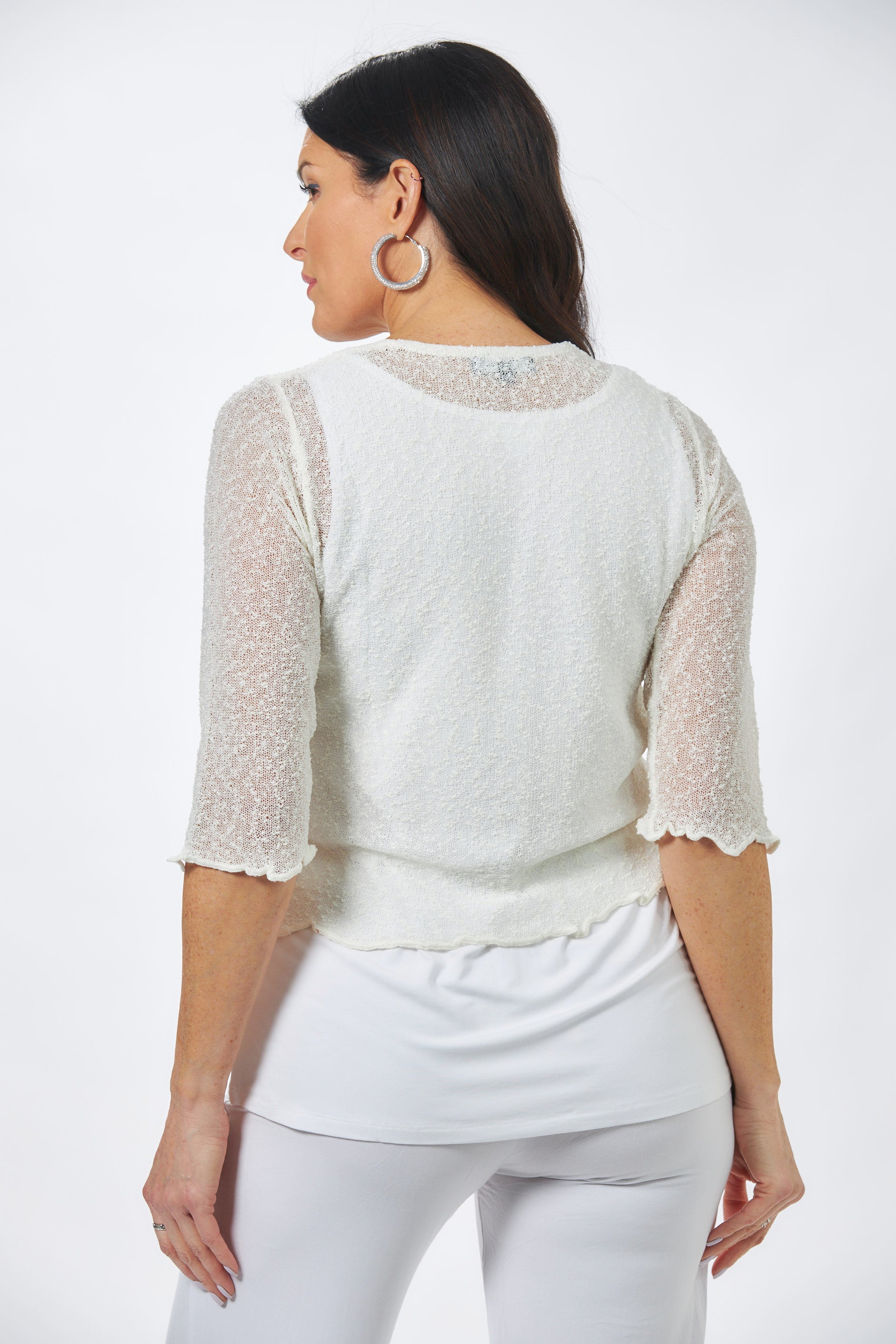 3/4 Sleeve Knit Shrug