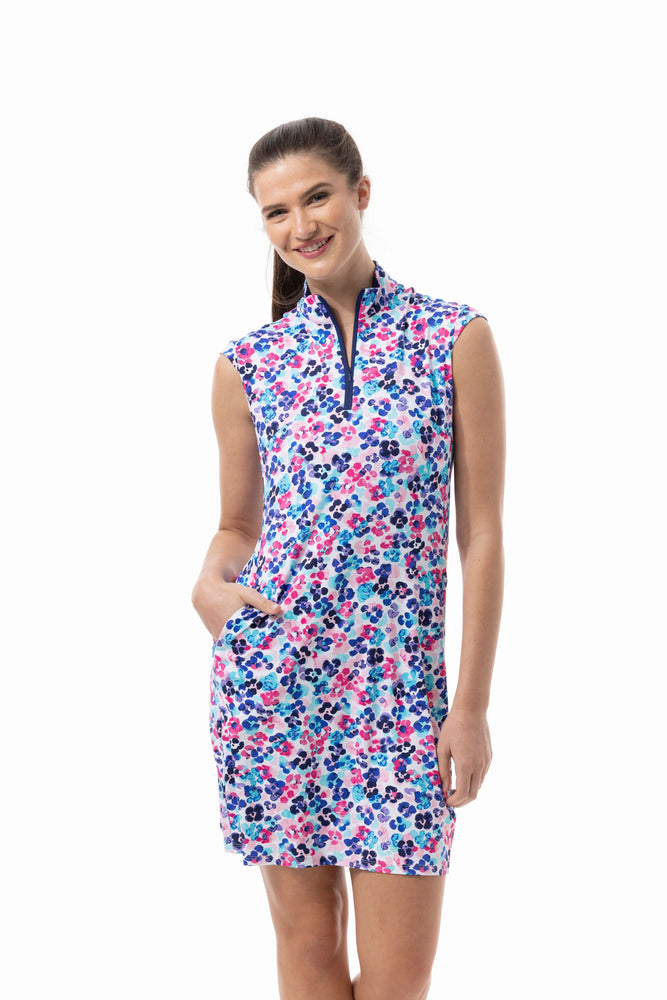 UPF 50+ Sleeveless Zip Mock Dress