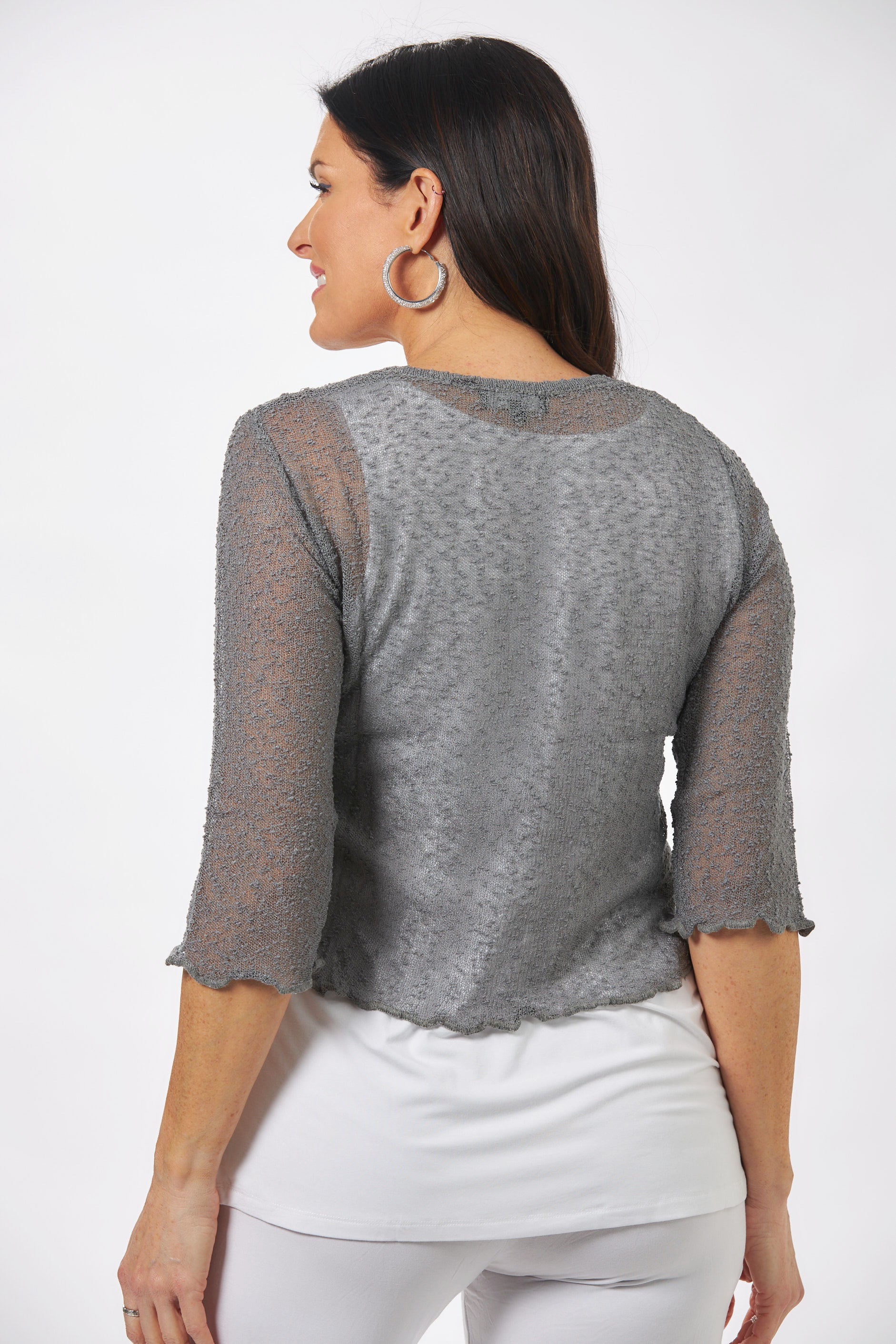 3/4 Sleeve Knit Shrug