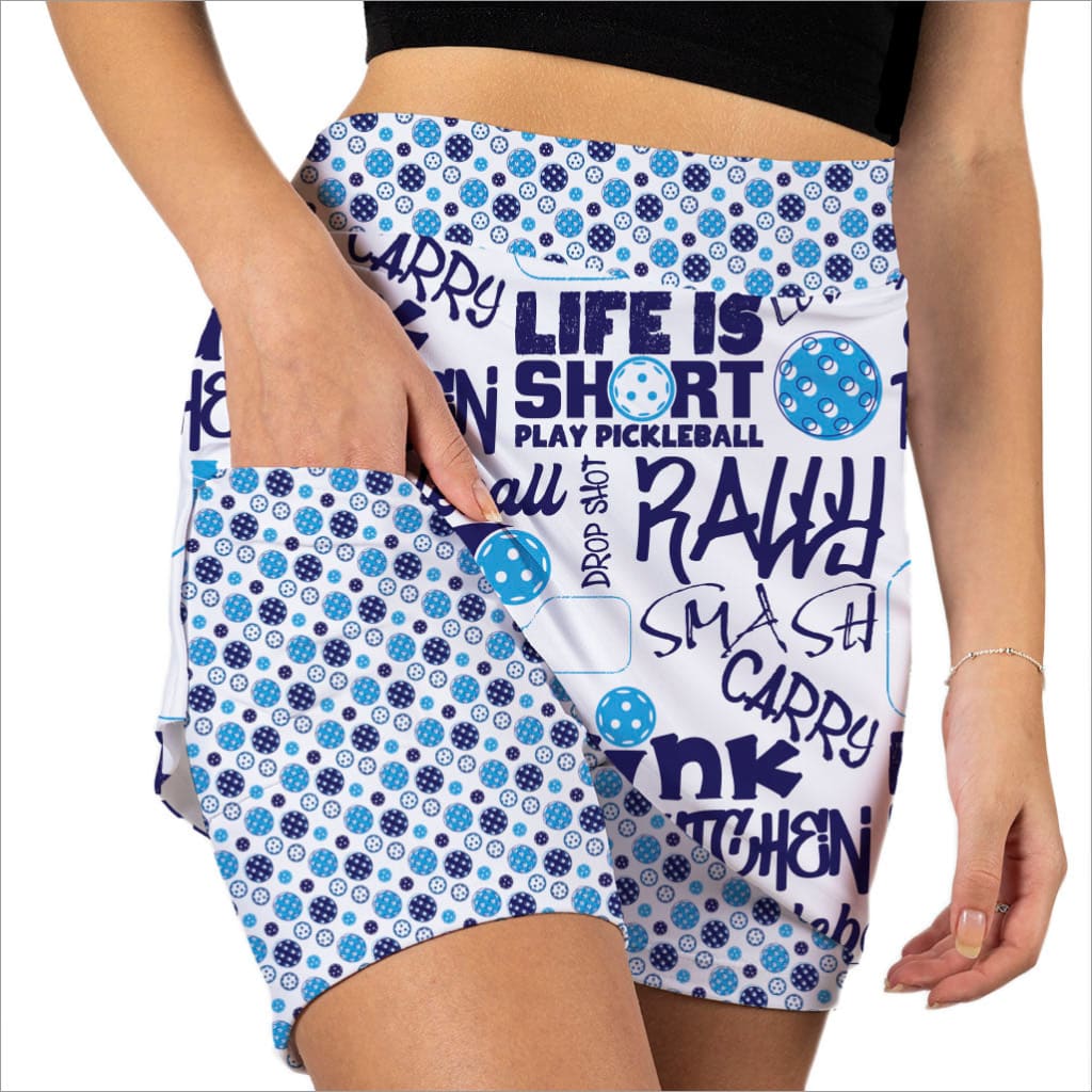 PICKLEBALL SLAM BLUE - Fashion Skort