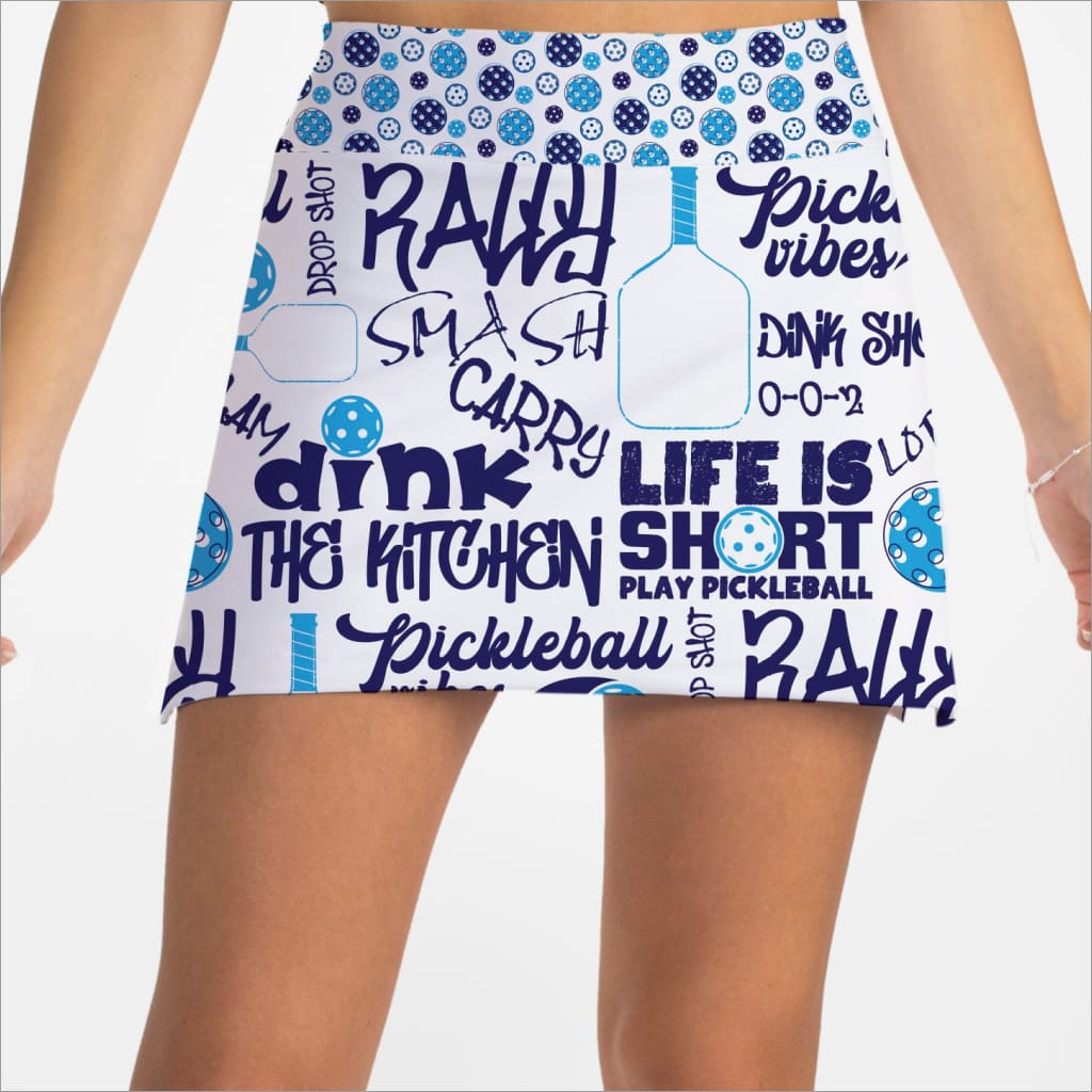 PICKLEBALL SLAM BLUE - xs / Short - Fashion Skort