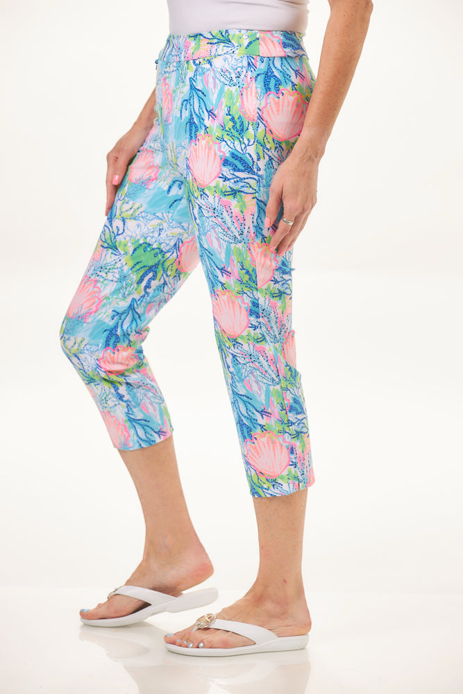 Pull On 5 Way Stretch Print Pant