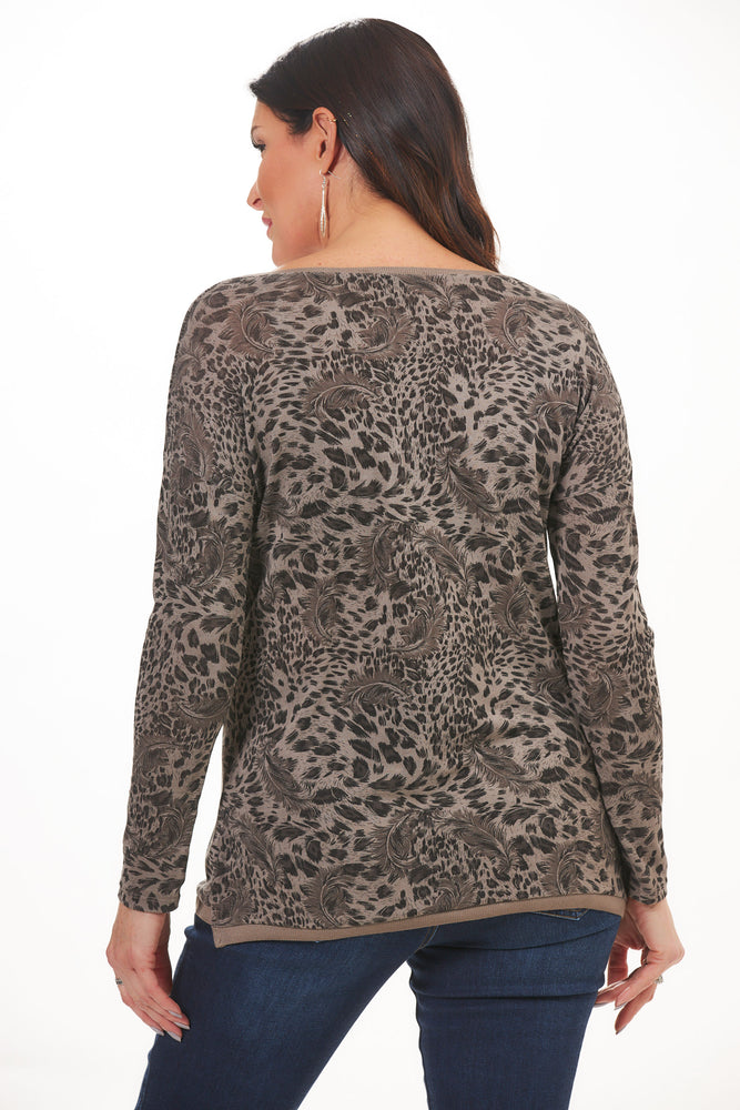 "Vintage" Cheetah Sweater