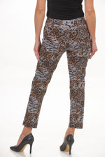 image of the you pant taupe tiger back view
